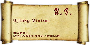 Ujlaky Vivien névjegykártya