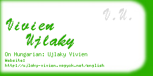 vivien ujlaky business card